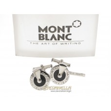 MONTBLANC gemelli Silver Collection mother of pearl black referenza 38084 new